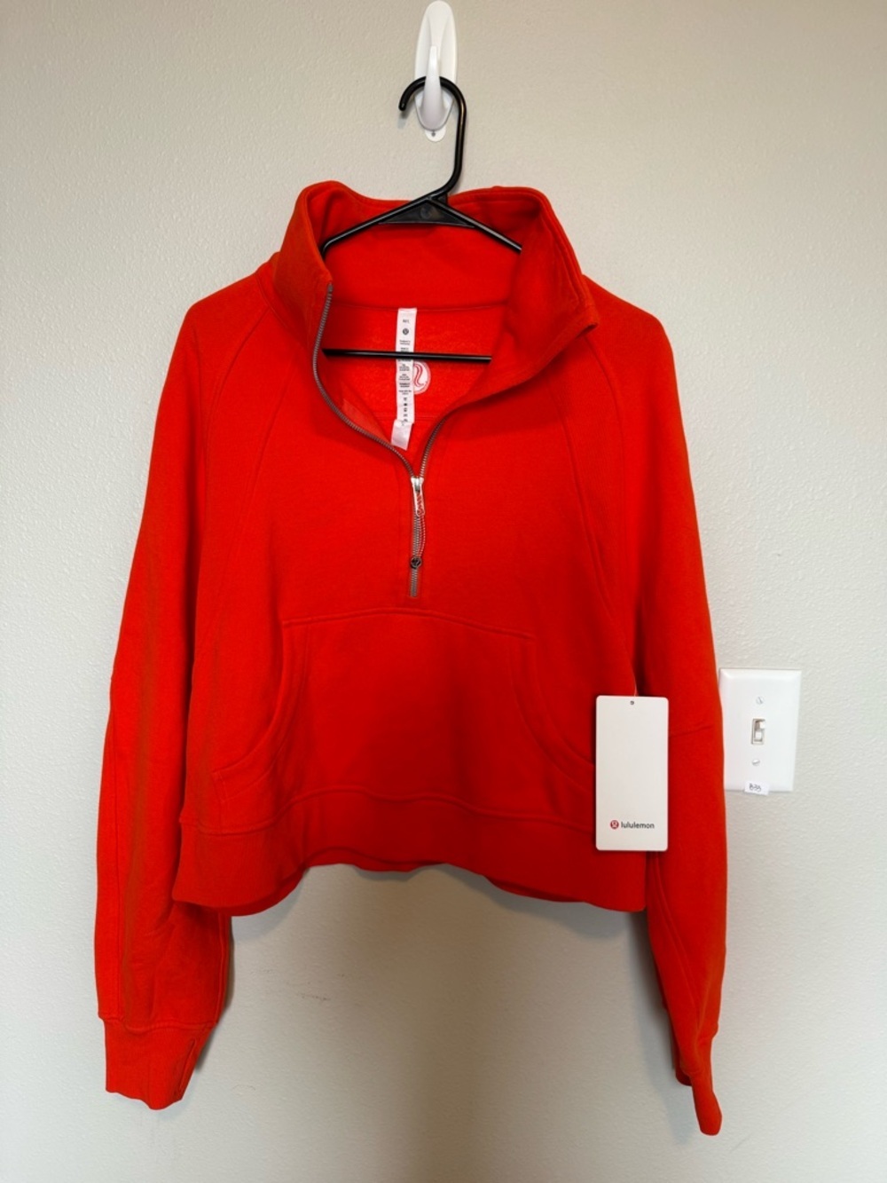 Lululemon Scuba Oversized Funnel Neck Half-Zip NWT Size M/L Solar Orange - Picture 6 of 14